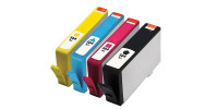 Complete set of 4 HP 564XL Compatible Inkjet Cartridges